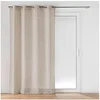 Image de Rideau Voilage à Oillets "Cloris" 140x240cm Taupe