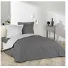 Image de Housse de couette Optic anthracite/blanc 240x220 cm