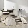 Image de parure 3 p. 200 x 200 cm imprime 42 fils allover so natural