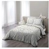Image de Parure 3 p. 240x220 cm imprime 57 fils allover disco Jaune/Gris