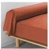 Image de Taie de traversin 85x185 cm percale uni 78 fils percaline +p. bourdon Terracotta