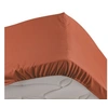Image de Drap housse 2 personnes bonnet 30 cm 140 x 190 cm percale uni 78 fils percaline Terracotta Douceur d'Intérieur