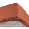 Image de Drap housse 2 personnes 160 x 200 cm percale uni 78 fils bonnet 30 cm Terracotta