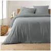Image de Parure de lit gaze de coton gris Angelia 260x240