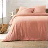 Image de Parure de lit gaze de coton rose Angelia 260x240