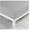 Image de Drap housse coton lavé Linette Gris 160x200 cm
