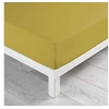 Image de Drap housse coton lavé Linette Jaune 160x200 cm