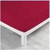 Image de Drap housse Biolina en coton biologique bordeaux bonnet 30 cm 90x190