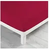 Image de Drap housse Biolina en coton biologique bordeaux bonnet 30 cm 140x190