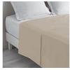 Image de Drap plat Biolina en coton biologique taupe 180x290