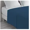 Image de Drap plat Biolina en coton biologique bleu 180x290