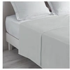 Image de Drap plat Biolina en coton biologique gris 240x300