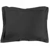 Image de Taie d'oreiller rectangle 50x70 cm - 100% coton Noir