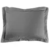 Image de Taie d'oreiller rectangle 50x70 cm - 100% coton Anthracite