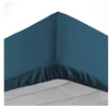Image de Drap housse 90x190 cm - Bonnet 30 cm - 100% coton Bleu