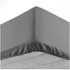 Image de Drap housse 140x190 cm - Bonnet 30 cm - 100% coton Anthracite