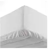 Image de Drap housse 160x200 cm - Bonnet 30 cm - 100% coton Blanc