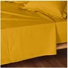 Image de Drap plat 1 personne 180x290 cm - 100% coton Jaune