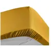 Image de Drap housse 90x190 cm - Percale 100% coton - Bonnet 30 cm Jaune