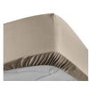 Image de Drap housse 160x200 cm - Percale 100% coton - Bonnet 30 cm Sable