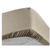 Image de Drap housse beige 180x200 cm percale de coton - douceur dinterieur