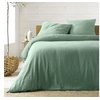 Image de Parure de lit vert 220x240 cm coton - douceur dinterieur