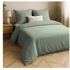 Image de Parure de lit 240x220 coton lavé sauge Linella