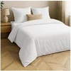 Image de Parure de lit 260x240 coton lavé blanc Linella