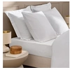 Image de Drap housse 160x200 coton lavé blanc Linella