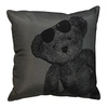 Image de coussin polyester, lulu bear anthracite 40 x 40
