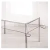 Image de Nappe imperméable rectangulaire en PVC 140 x 240 cm transparente anthracite