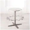 Image de Nappe cristal ronde (0) 180 cm pvc uni 15/100e garden/biais Anthracite