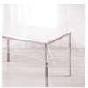 Image de Nappe cristal rectangle 140 x 240 cm pvc uni 15/100e garden/biais Blanc