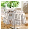 Image de nappe ronde (0) 160 cm pvc imprime cosy coeur