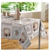 Image de nappe rectangle 140 x 240 cm pvc imprime cosy coeur