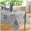 Image de Nappe rectangle 140 x 240 cm pvc imprime persane Gris