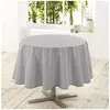 Image de Nappe ronde (0) 180 cm polyester uni essentiel Gris