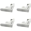 Image de Lot de 4 Pinces pour Nappe "Windy II" 6cm Blanc