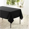Image de Nappe rectangle polyester Noir 140 x 300 cm