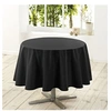 Image de Nappe ronde (0) 180 cm polyester uni essentiel Noir