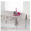 Image de Nappe rectangle 140 x 300 cm jacquard rose des vents Perle