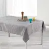 Image de Nappe rectangle 140 x 300 cm jacquard alisson Gris