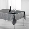 Image de Nappe rectangle 150 x 200 cm polyester imprime argent palacio Anthracite