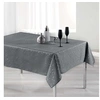 Image de Nappe rectangle 150 x 300 cm shantung imprime safina Gris/Argent