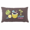 Image de Coussin Déco "Happy Place" 30x50cm Taupe