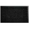 Image de Tapis d'Entrée "Feuilles" 45x75cm Noir