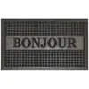 Image de Tapis d'Entrée "Bonjour" 45x75cm Noir