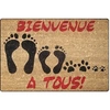 Image de Paillasson coco imprime bienvenu 40 x 60 cm