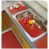 Image de Tapis égouttoir à vaisselle 65x43 TUBULO rouge