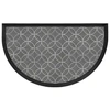 Image de Tapis d'Entrée Demi-Lune "Emilio" 45x75cm Gris
